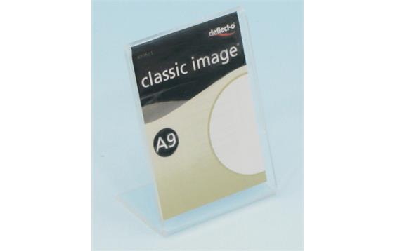 9412492  328355 Brosjyre-/menyholder A9, 1,5mm,skrå"L" 